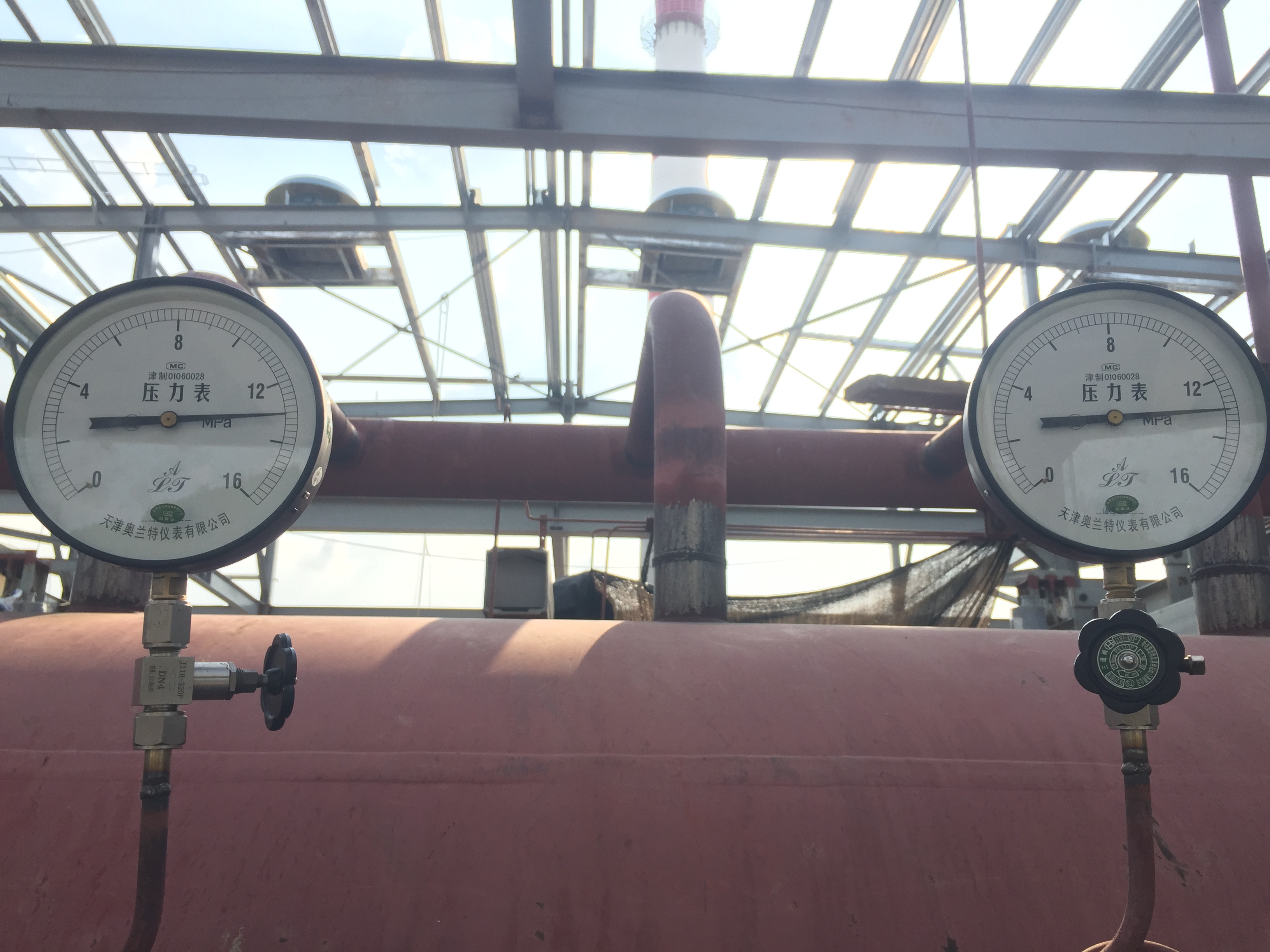 国能南部项目水压试验一次成功