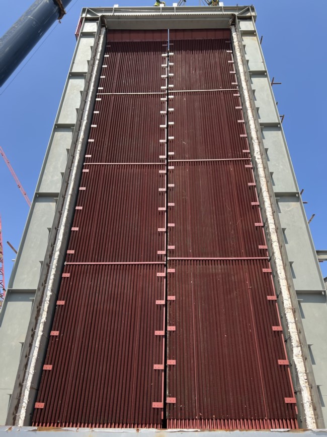 山东电建一公司 项目动态 玖龙东莞热电联产项目2号余热锅炉受热面